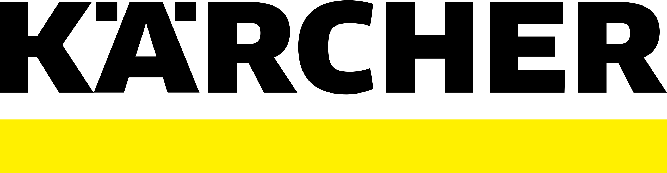 Logo van Kärcher – fabrikant van professionele reinigingsapparatuur en schoonmaaktechnologie