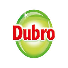 Logo van Dubro – merk voor krachtige keuken- en oppervlakreinigers.