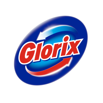 Logo van Glorix – merk voor krachtige desinfecterende toiletreinigers en bleekmiddelen