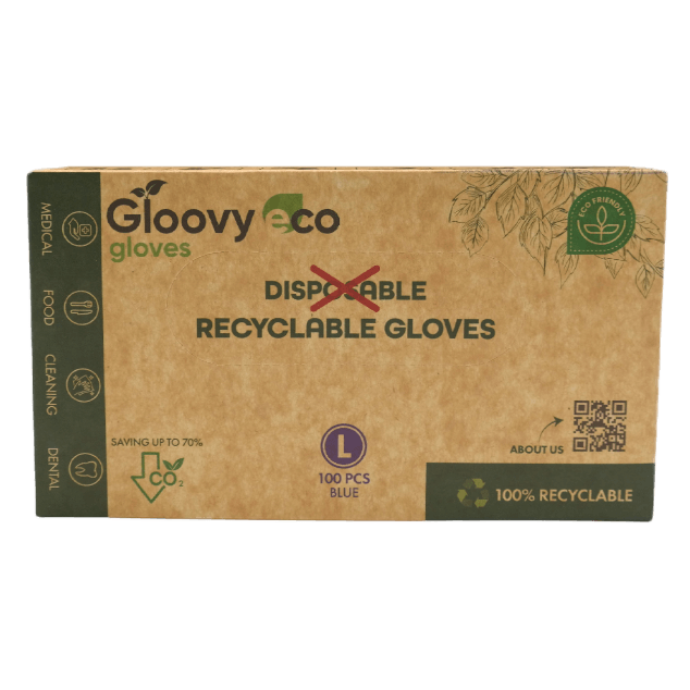 Gloovy Eco Nitril Handschoenen Ongepoederd Blauw Large