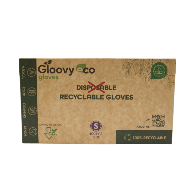 Gloovy Eco Nitril Handschoenen Ongepoederd Blauw Small