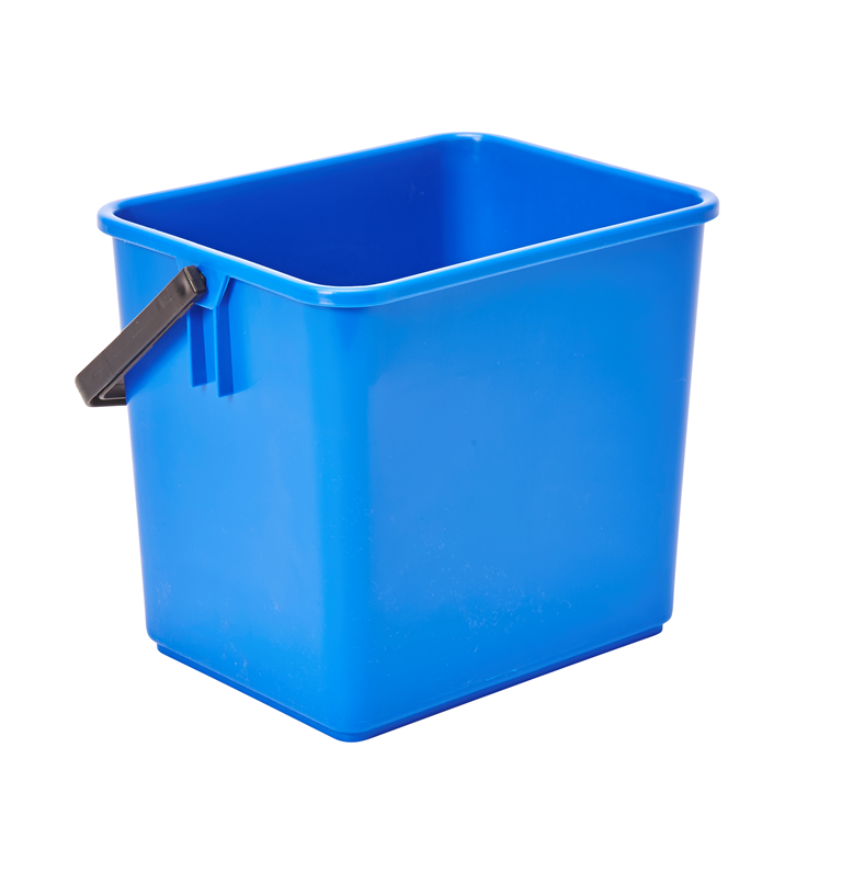 Rechthoekige Emmer Blauw 6 Liter