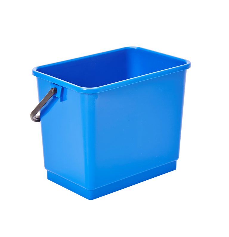 Rechthoekige Emmer Blauw 4 Liter