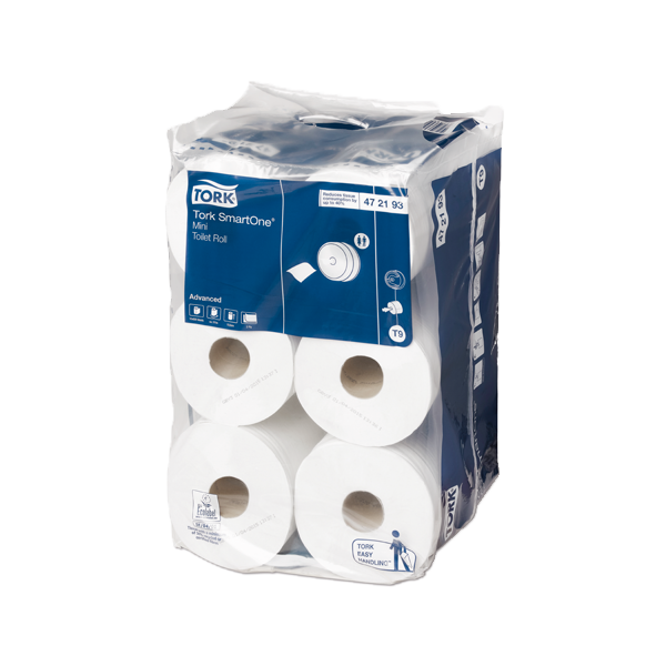 Tork SmartOne Mini Toilet Roll 2-laags - Wit