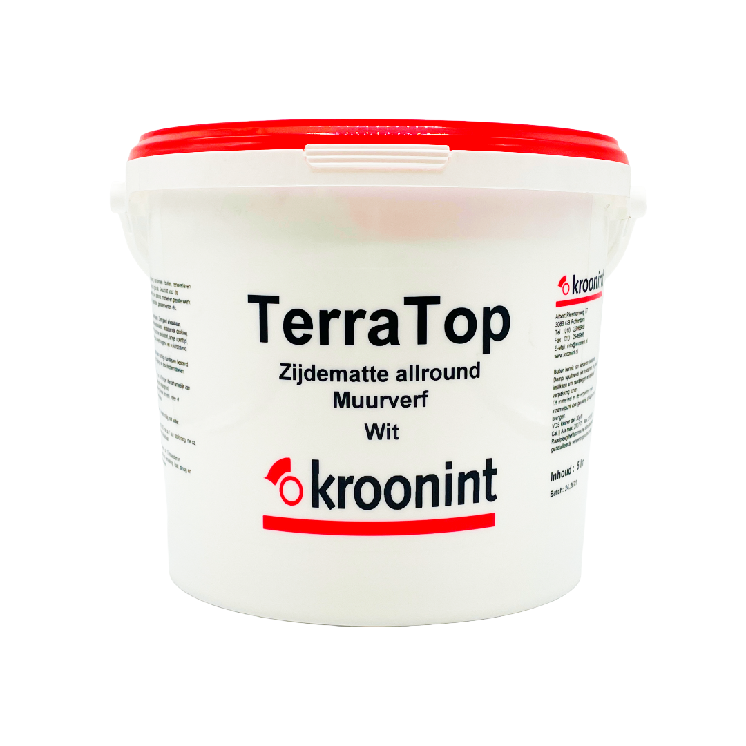 Kroonint Terra Top Zijdematte Allround Muurverf Wit